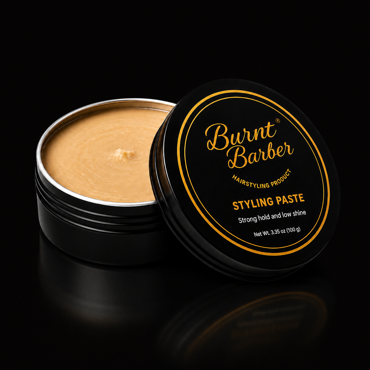 Burnt Barber Styling Paste — Strong Hold, Low Shine